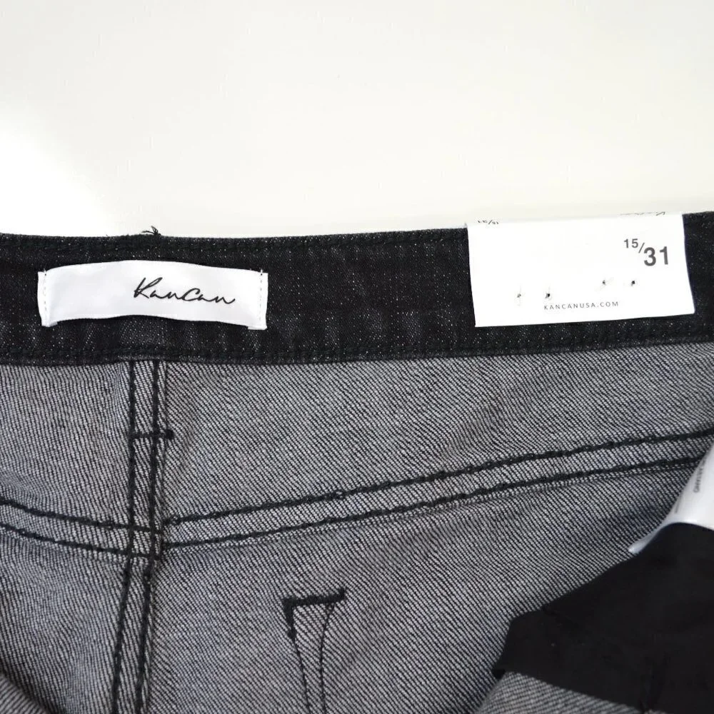 Kancan Milana High Rise Mom Jeans Black NEW 15/31 - Picture 6 of 7